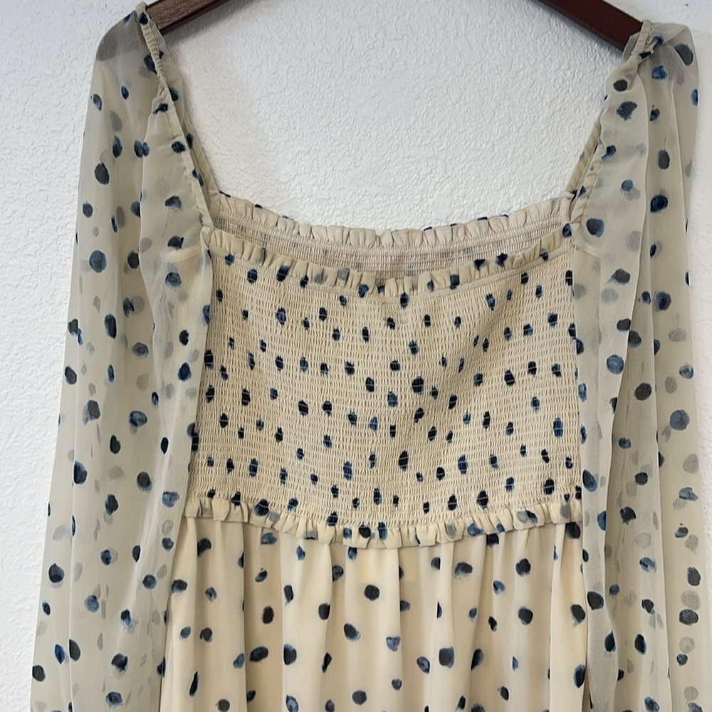 Aritzia Wilfred Tempest Dress Birch Classic Navy size medium NWT - Picture 8 of 12
